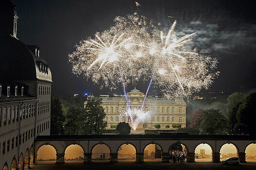 Höhenfeuerwerk über dem Herzoglichen Museum_©Uwe Jens Igel