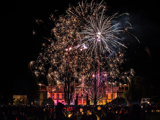 Gothardusfest 2015 - Höhenfeuerwerk über Schloss Friedrichsthal